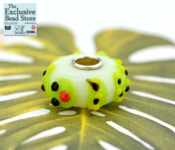 Exclusive Bead Jungle Critters 'Curtis the Caterpillar' (Green and White) Retired