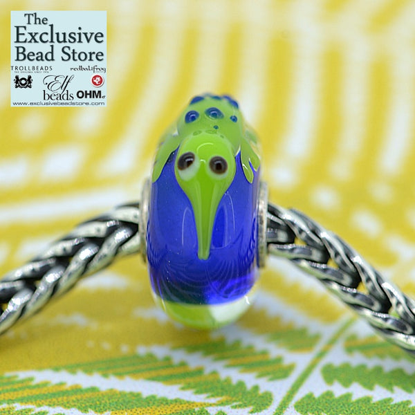 Exclusive Bead 'Jungle Critters' Cuthbert the Chameleon Retired (green and blue)