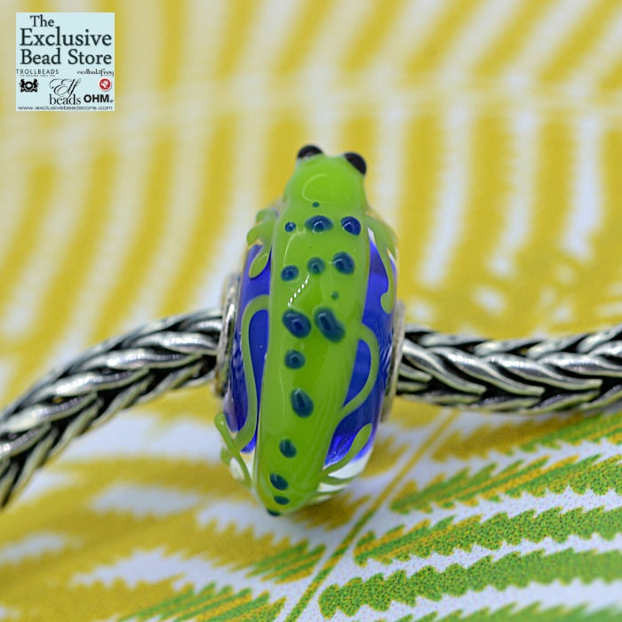 Exclusive Bead 'Jungle Critters' Cuthbert the Chameleon Retired (green and blue)