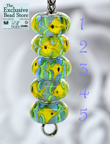 Exclusive Bead 'Yellow Tang Fish' Retired Cerulean