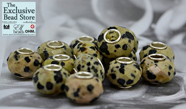 Exclusive' Faceted Dalmation Jasper' Retired
