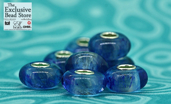 Exclusive  Bead 'Sapphire Blue Glass' Retired
