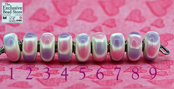 Exclusive Bead  'Pink and Mauve 2 Tone' Retired