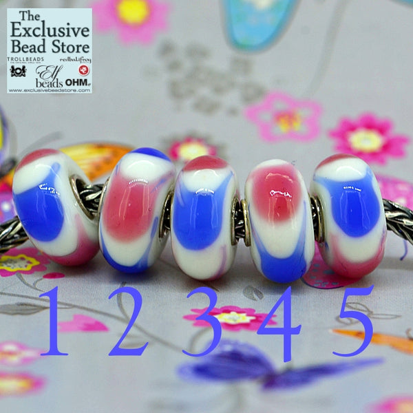 Exclusive Bead  'Sea and Candy Floss 2 tone' Retired