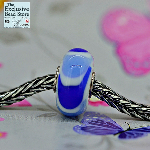 Exclusive Bead  'Light and Dark blue 2 tone' Retired