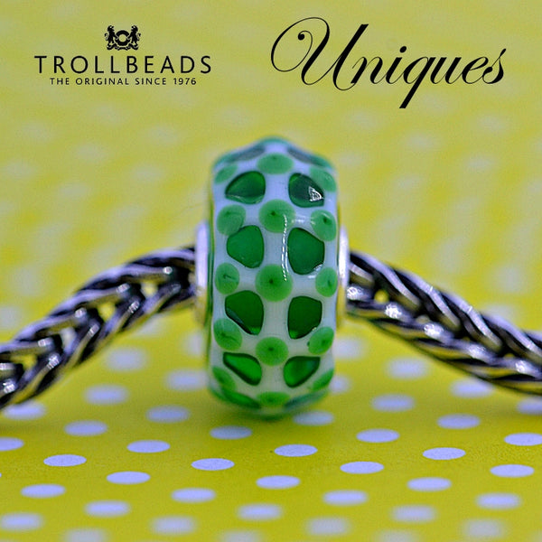 Trollbeads Small & Beautiful  Uniques Dots Green
